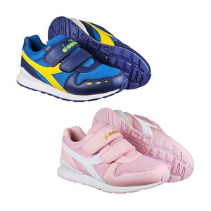 DIADORA迪亞多那 兒童時尚運動鞋 童運動鞋 童鞋 寬楦 透氣 保護後跟 吸震 減壓 健康鞋墊 身高成長 藍 粉