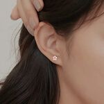 【A&R】S999純銀粉嫩櫻花轉珠耳環 - 花仙子 附馬卡收納盒, , large