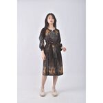 (S) 黑色綁帶洋裝二手衣, , large
