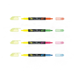 【 Pentel 飛龍 】Twin Checker 雙色螢光筆 1.0~3.5mm 12支/盒 SLW8   -  多款可選