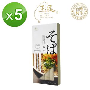 【千歲本舖】玉民黃金蕎麥 日式直麵 5盒組
