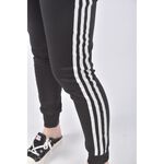 (S) adidas高腰運動質感黑色長褲二手衣, , large