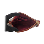 COACH 專櫃款經典CC Logo 撞色小款手拿包/焦糖/紅棕色, , large
