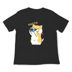 JZ TEE Cat & Shiba Inu-Photo Taking Graphic Tee, , large
