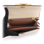 TORY BURCH Eleanor 大標誌翻蓋小款二用包/白色, , large