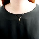【Angel & Me】Angel Wing s925 sterling silver 24k gold plated necklace gift, , large
