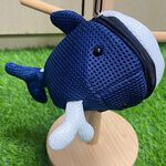 【可愛造型 可機洗 透氣抗菌】鯨魚 鑰匙包 零錢包 吊飾 鑰匙圈吊飾 禮物 交換禮物 包包吊飾【加贈購物袋顏色隨機】, , large