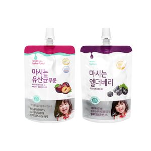 【韓國 BEBEFOOD】寶寶福德 接骨木莓果汁 / 李子乳酸菌飲料 乳酸菌 寶寶果汁