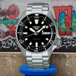 |預售|SEIKO 精工 5 Sports SKX 經典復刻機械錶-銀X黑 SRPL85K1/4R36-17K0D, , large