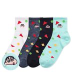 蠟筆小新刺繡中統襪 野原新之助羅紋長襪 小新少女襪 台灣製電繡襪 SC-A307【旺達棉品】, , large