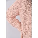 (M) knitpia韓牌質感修身短版V領粉色長袖上衣二手衣, , large
