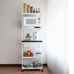 【愛樂美】AI自動斷電1拉板2小抽5層定量米桶電器置物架11520R, , large