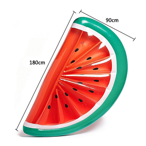 Pineapple and watermelon shaped inflatable swimming rings, floats, floating beds, and other water-themed inflatable mattresses perfect for summer water play and sunbathing.