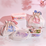 Disney Sakura Mickey Mouse Three-Compartment Sealed Ceramic Lunch Box Insulated Bag Set - Pink, , large