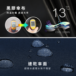 [雙龍]UL羽量極輕三折傘 SPF100防曬超細超輕羽毛傘晴雨傘B6573 海軍藍, , large