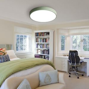 【H&R安室家】60cm大圓圓智能LED吸頂燈 (附遙控器可調明暗及色溫 ) ZA0208