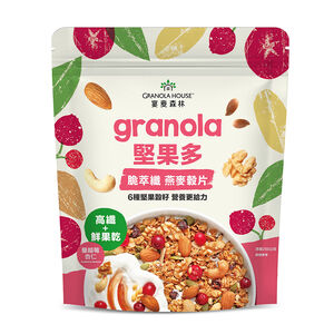宴麥森林-堅果多脆萃纖燕麥穀片-蔓越莓杏仁