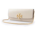 TORY BURCH Eleanor 大標誌牛皮肩背鍊包/手拿包/奶油白, , large