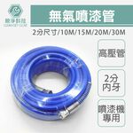 【台灣現貨】無氣噴漆管 10m 15m 20m 30m 噴塗管 鋼絲高壓管 無氣噴漆機專用 1/4內牙 2分, , large