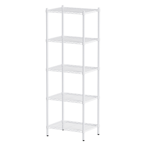 【Y HOUSE】60x45x180cm Lightweight Five-layer Iron Rack Iron Rack Shelf-Painted White