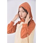 (S) dailo質感連帽橘色長袖上衣二手衣, , large