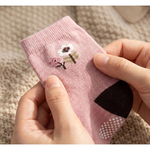 【凱美棉業】10雙 隨機出色 純棉止滑童襪 森林萌寵款 動物童襪 卡通童襪 可愛襪 男童女童襪 兔兔 小花 9-13cm, , large