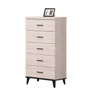 【唯熙傢俱】凱熙橡木白五斗櫃 抽屜櫃