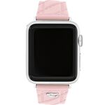 COACH Apple Watch 錶帶 38/40/41mm適用 粉紅色菱格紋矽膠錶帶 520 送禮 禮物(不含手錶), , large