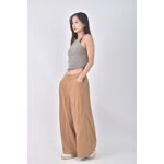 (L) queenshop高腰棕色長褲二手衣, , large