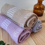 [Kaimei Cotton Industry] 6 sets of excellent random MIT POLO 24 made in Taiwan, two sets of top combed cotton towels in Morandi color series, , large