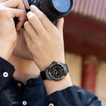CITIZEN 星辰 Eco-Drive 都會時尚光動能腕錶-黑/42mm BM7145-51E, , large