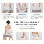 【日本旭川】AIRFit氧活力進階版人體工學護脊腰靠坐墊組  透氣坐墊 腰靠墊 椅子靠墊  辦公 電腦椅 護腰墊-星空灰, , large