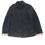 BURBERRY L號菱格紋棉質輕型外套/海軍藍, , large