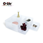 【O-Life】B-014 stacking storage box-red 5-piece set, , large