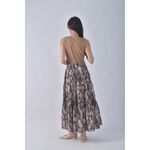 (S) mila owen針織背心拼接棕色洋裝二手衣, , large