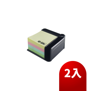 【O-Life】400-sheet colorful notepad - black