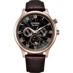 CITIZEN 星辰 光動能紳男月相手錶 AP1059-19E, , large