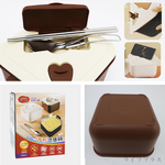 SIMEI 可微波304不鏽鋼方形泡麵碗-15cm-(咖啡色)-1入, , large