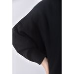 (XL) 坑紋黑色長袖上衣二手衣, , large