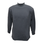 男羊毛蠶絲保暖衣-立領-6865-麻灰色-L號-2件, , large