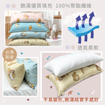 【多利寶寢具】柯基犬卡卡_純棉可拆洗長抱枕-歡樂派對-粉+杏(雙色), , large