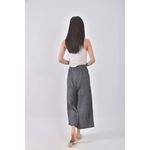 (L) vaison高腰亞麻棉質灰色長褲二手衣, , large