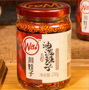 川娃子油潑辣子玻璃瓶裝230g