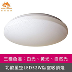 [Honey Comb]北歐星空LED52W臥室吸頂燈 白光(V1898W), , large