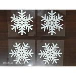 金德恩 GS MALL 台灣製造 夜光裝飾雪花 聖誕節雪花 聖誕雪花 夜光雪花 雪花窗貼 夜光裝飾 夜光壁貼, , large