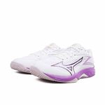 Mizuno Thunder Blade Z 女 排球鞋 室內運動鞋 基本款 美津濃 白 紫 [V1GC237010], , large