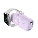 【Timo】 ApplePie Watch 3 in 1 Pocket Power Bank (WH Mark)  - Lightning plug / Purple, , large