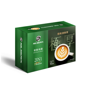 伯朗咖啡極厚奢馥拿鐵二合一 23g x15