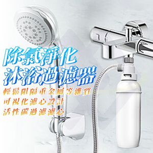 Chlorine-Removal Shower Filter / Transparent White / 2-Pack