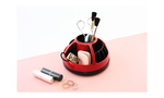 【O-Life】Semi-circular rotating storage box-black and gray, , large